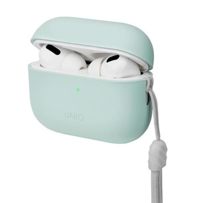 UNIQ - UNIQ AirPods Pro 2 Skal Lino Silikon - Mintgrön