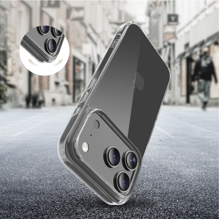 Tech-Protect - Tech-Protect iPhone 17 Pro Mobilskal Flexair Hybrid - Clear