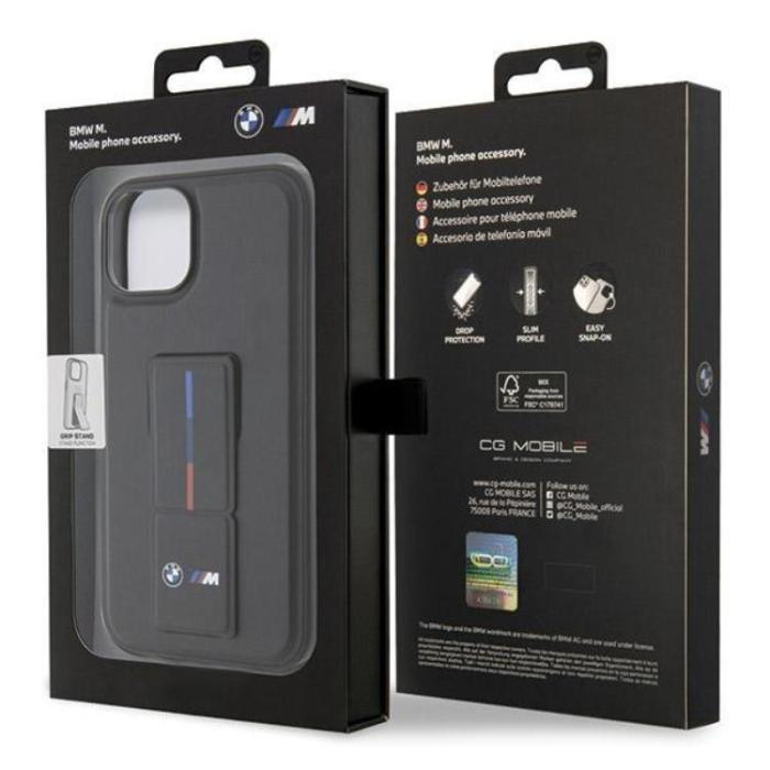 BMW - BMW iPhone 15/14/13 Mobilskal Grip Hot Stamp - Svart
