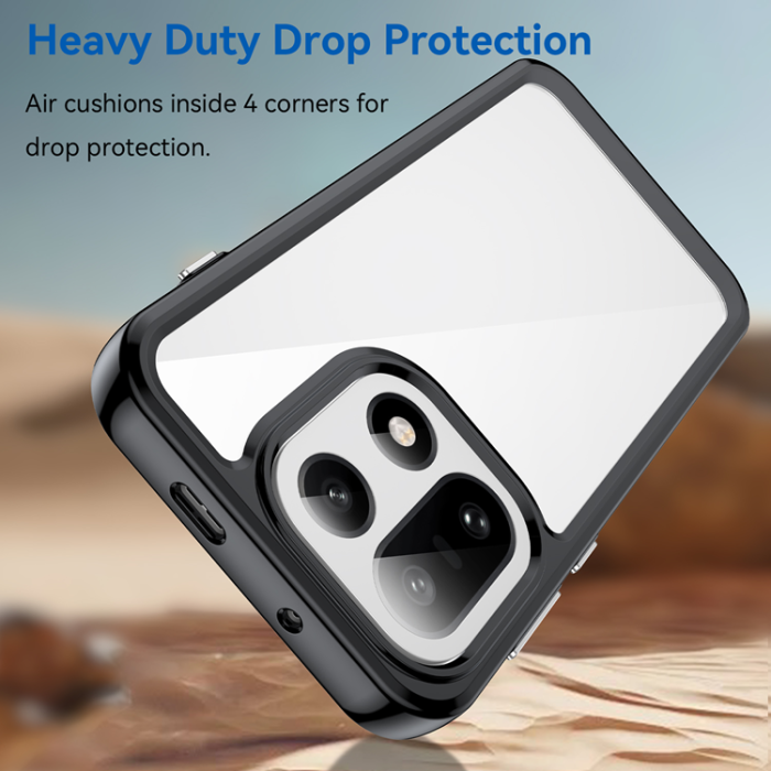 WANLONFENG - WANLONFENG OnePlus 15 Mobilskal Acrylic med Härdat Glas