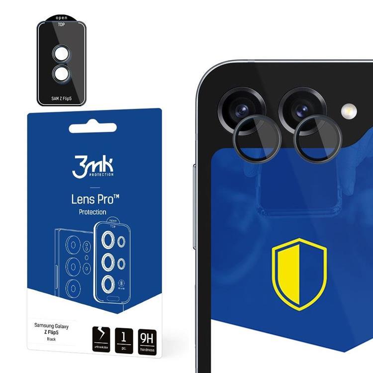 3mk Galaxy Z Flip 5 HybridGlass Kameralinskydd - Svart | 5468 | AlltMobil