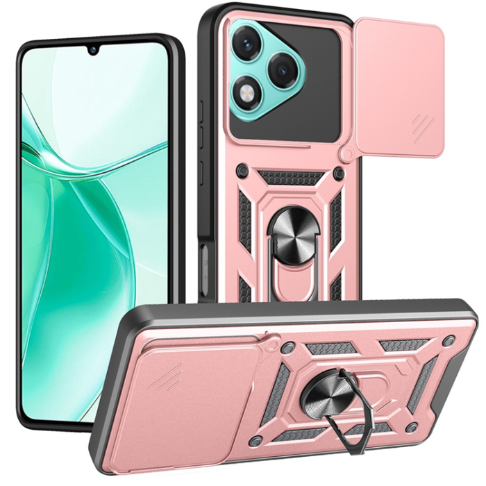 A-One Brand - Honor 400 Lite 5G Mobilskal Kickstand - Rosa Guld