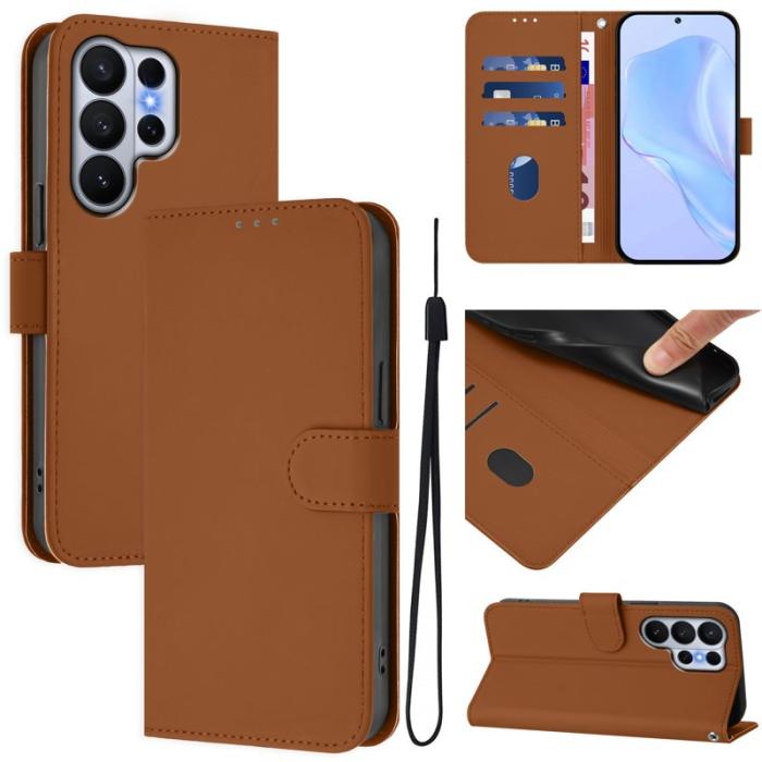 OEM - Samsung Galaxy S26 Ultra Fodral Konstläder - Brun