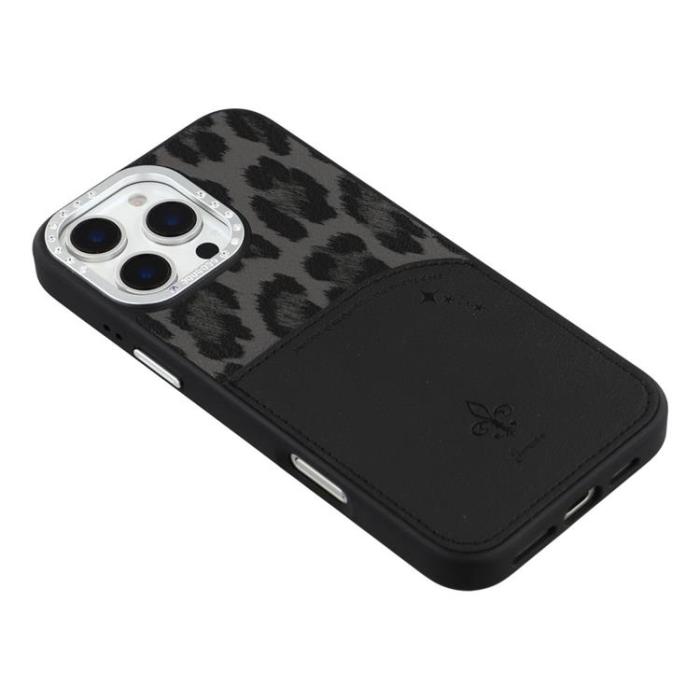 JAUCASE - JAUCASE iPhone 16 Pro Mobilskal MagSafe korthållare - Svart