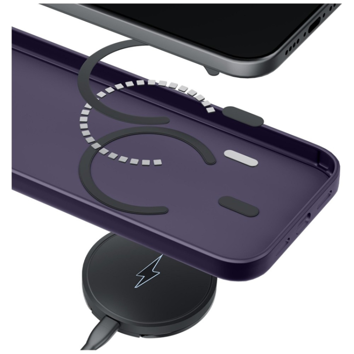 3MK - 3MK Mobilskal För iPhone 17 Magsafe Smoke - Lila