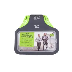 GEAR - GEAR Universal Sportarmband Premium 5" - Grå/Gul