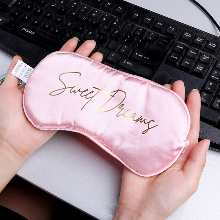 OEM - Bekväm Silky Sovmask/Ögonmask - Sweet Dreams