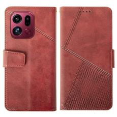 IDEWEI - IDEWEI Oppo Find X9 Pro Pl&aring;nboksfodral Konstl&auml;der - R&ouml;d