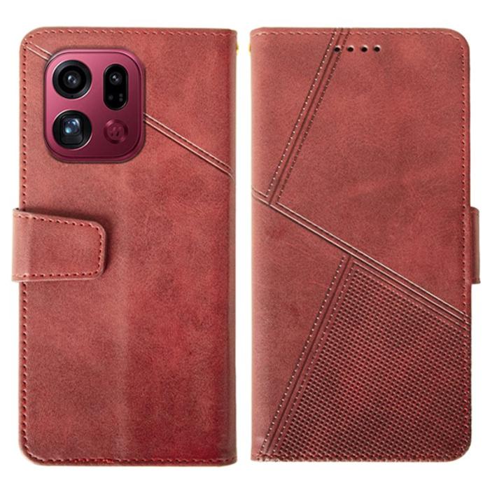 IDEWEI - IDEWEI Oppo Find X9 Pro Plånboksfodral Konstläder - Röd