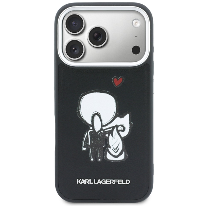 KARL LAGERFELD - Karl Lagerfeld Mobilskal För iPhone 17 Pro Magsafe Karl & Choupette Back Logo