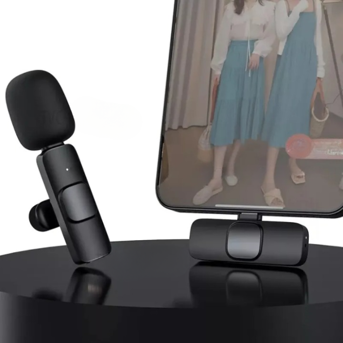 Lavalier - Lavalier Typ-C Trådlös M21 1 st Mikrofoner Bluetooth - Svart