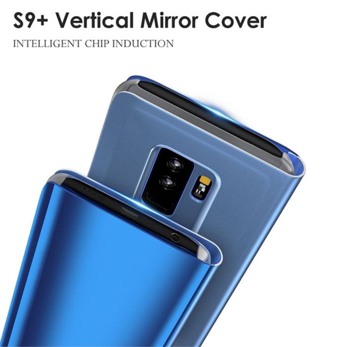 UTGATT4 - Mirror Surface fodral till Samsung Galaxy S9 Plus - Svart