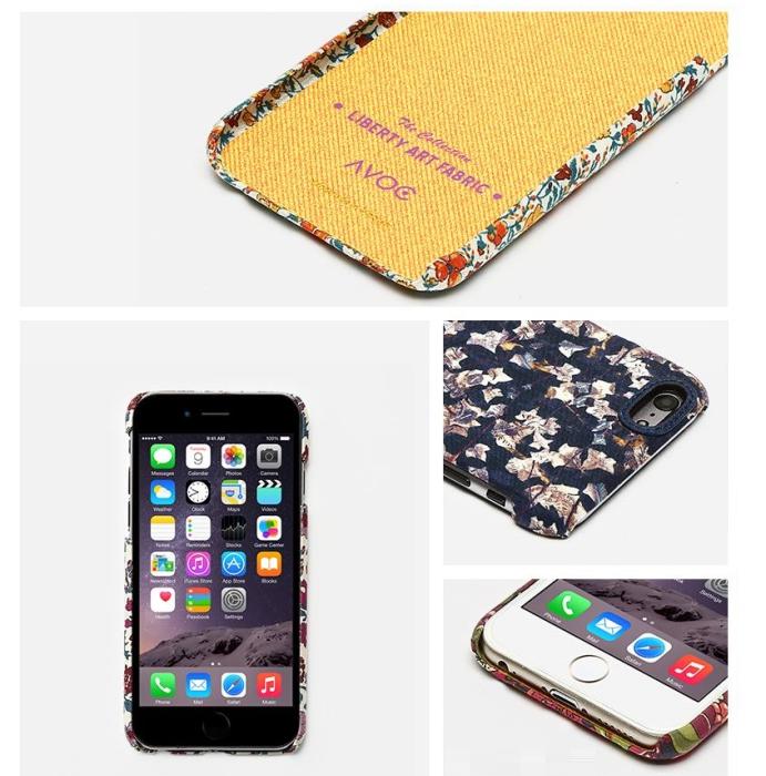 AVOC - Avoc Liberty Art Fabric Baksideskal till Apple iPhone 6 / 6S - Navy
