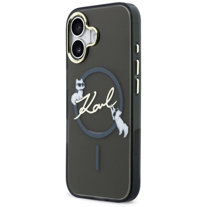 KARL LAGERFELD - Karl Lagerfeld iPhone 17 Mobilskal Magsafe IML Choupettes Karl Script