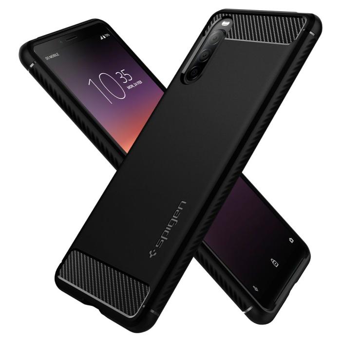 UTGATT5 - SPIGEN Rugged Armor Sony Xperia 10 II - Matte Black