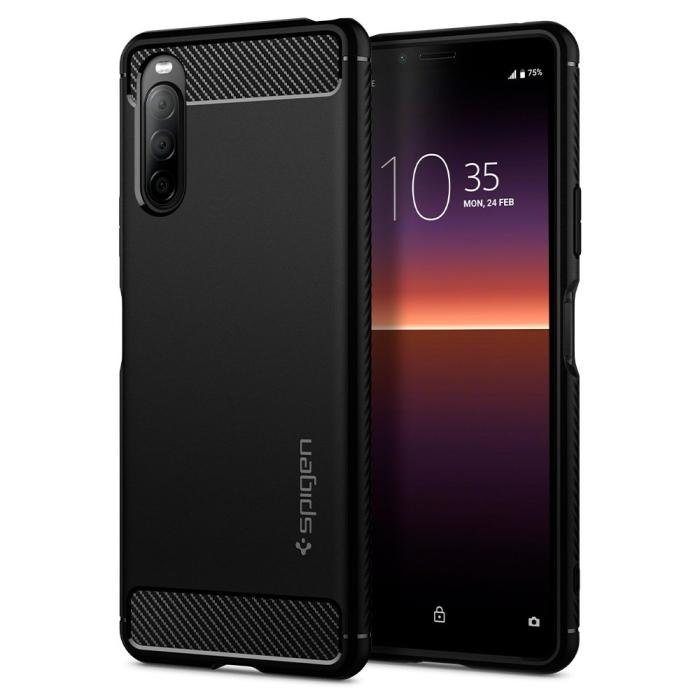 UTGATT5 - SPIGEN Rugged Armor Sony Xperia 10 II - Matte Black