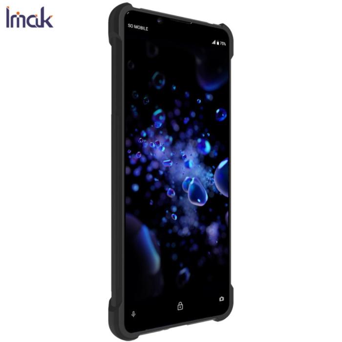 Imak - IMAK TPU Skal + Skärmskydd Sony Xperia 10 II - Metal Black