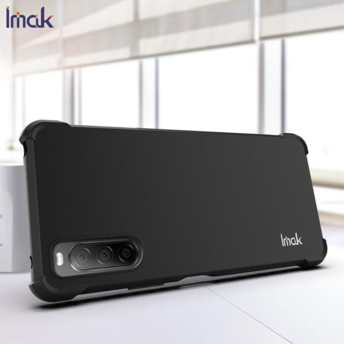Imak - IMAK TPU Skal + Skärmskydd Sony Xperia 10 II - Metal Black