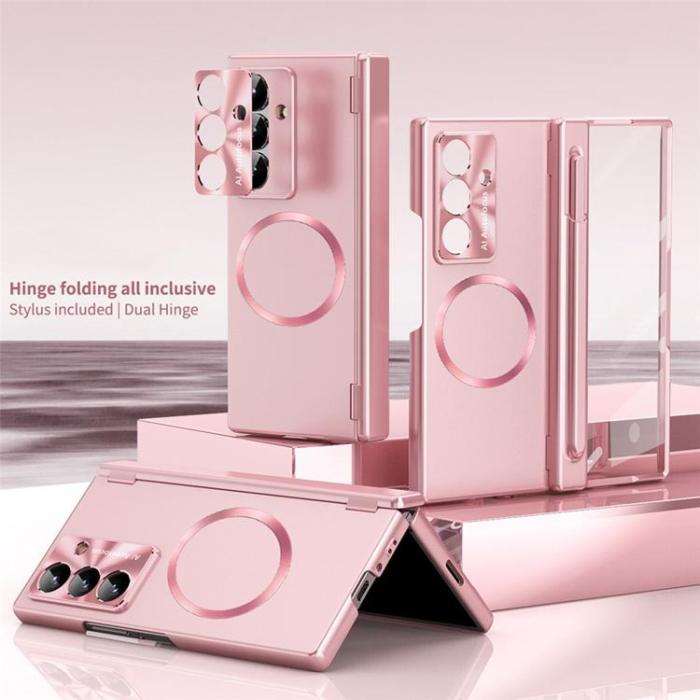 A-One Brand - Mobilskal För Galaxy Z Fold 8 MagSafe Hård PC - Roséguld