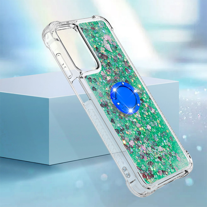 A-One Brand - Galaxy A17/A26 Mobilskal Kickstand Quicksand TPU - Grön