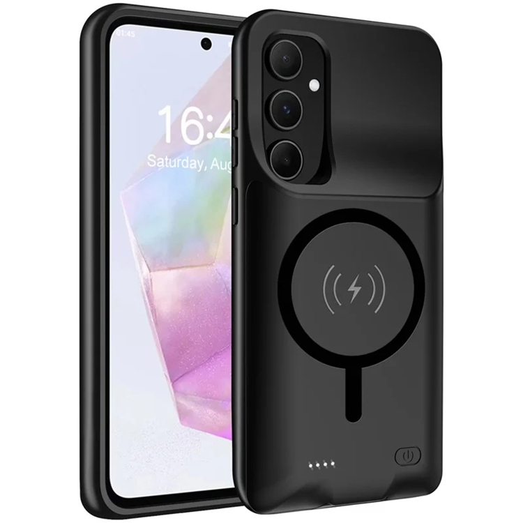 Galaxy A55 5G Batteriskal Magsafe 10000mAh - Svart | 2353 | AlltMobil