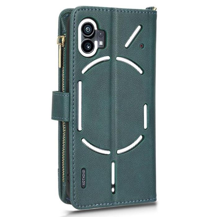 UTGATT1 - Nothing Phone 1 Plånboksfodral Zipper - Grön