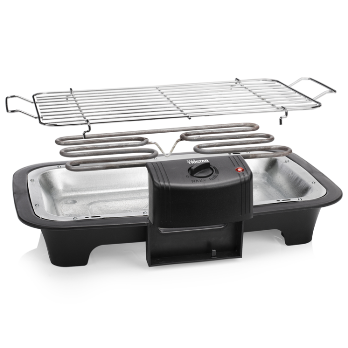 Tristar - Tristar El-grill för bord BQ-2813 37X21cm 2000W