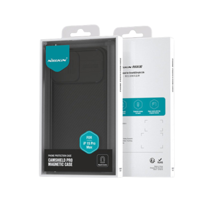 Nillkin - Nillkin iPhone 15 Plus Mobilskal CamShield Pro Magnetic - Grön