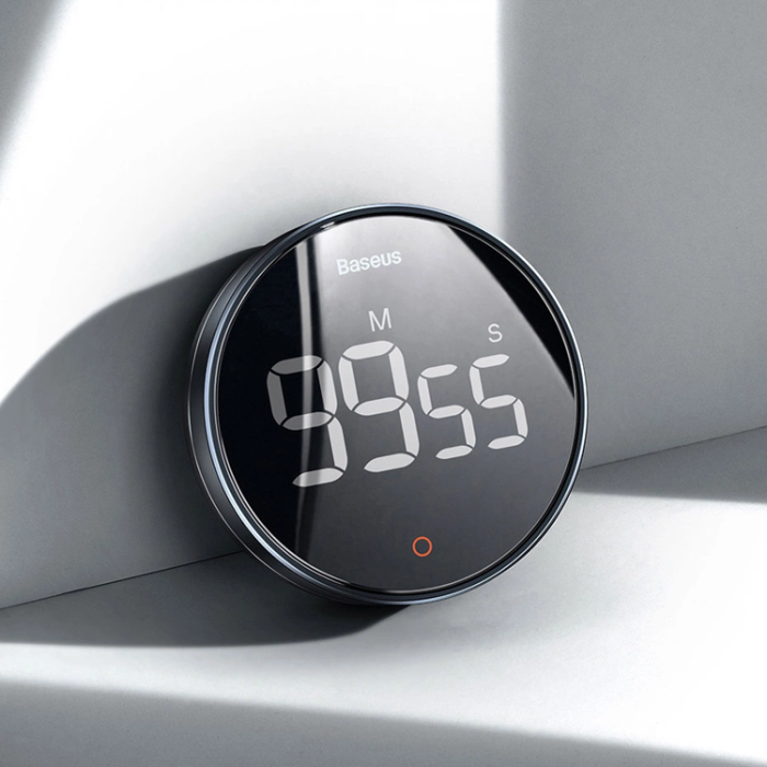 BASEUS - BASEUS Heyo Pro Roterande Elektronisk Timer - Grå
