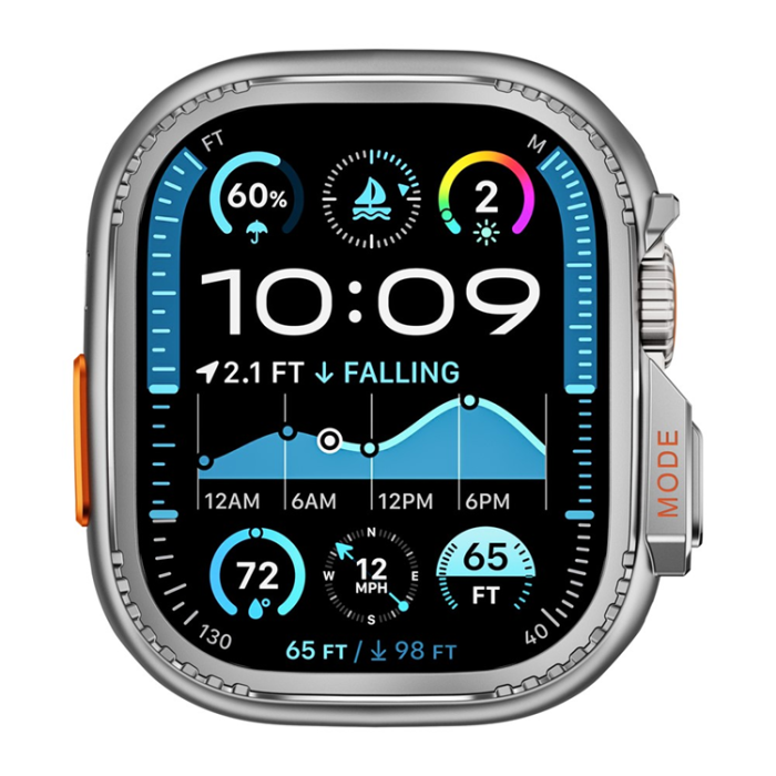A-One Brand - Apple Watch Ultra 2 (49mm) Skal Metal - Glossy Silver