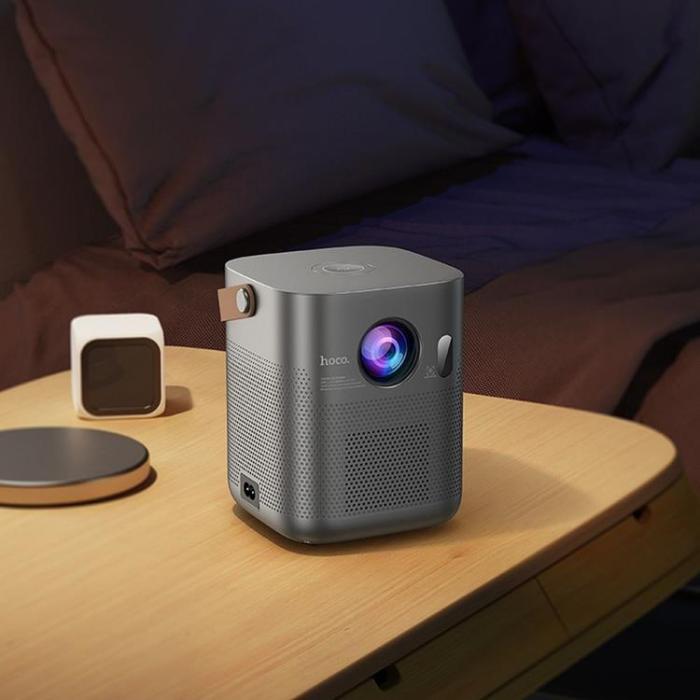 Hoco - Hoco Projektor med Android-Programvara Wi-Fi Bluetooth 720P DT4 - Grå