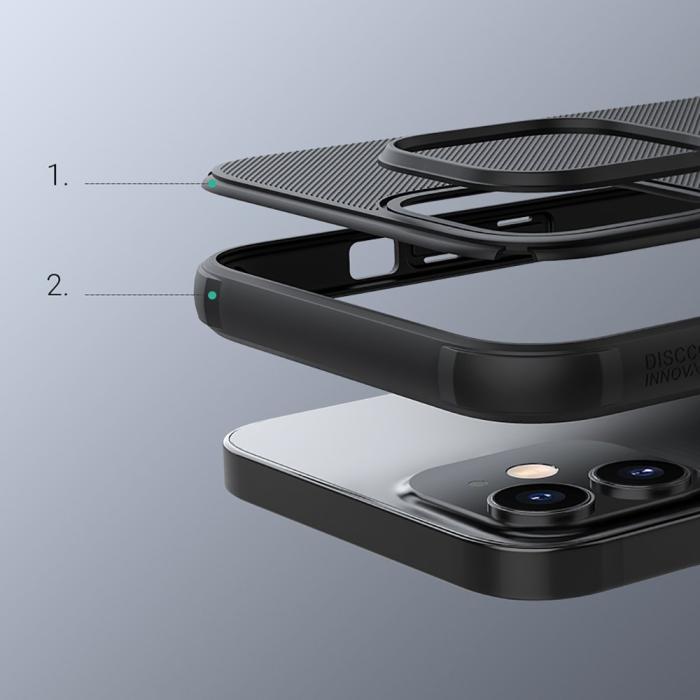 UTGATT1 - Nillkin Super Skal iPhone 12 Mini - Svart