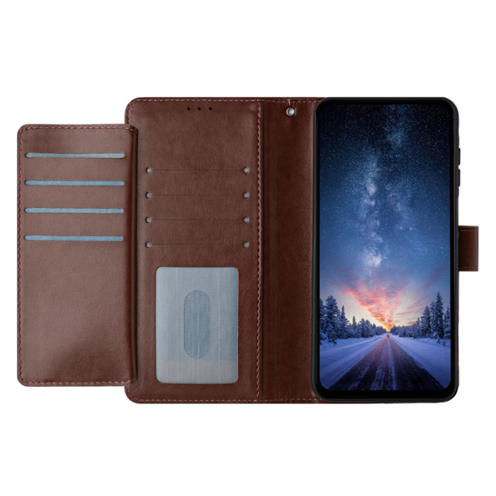 A-One Brand - iPhone 17 Pro Max Plånboksfodral Folio - Coffee