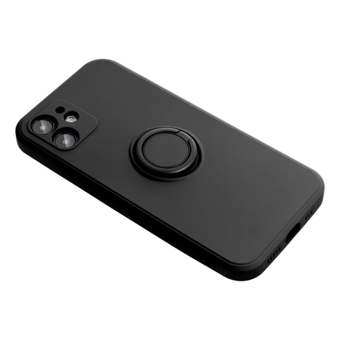 A-One Brand - Mobilskal för iPhone 18 Pro Max Silikon Ring - Svart
