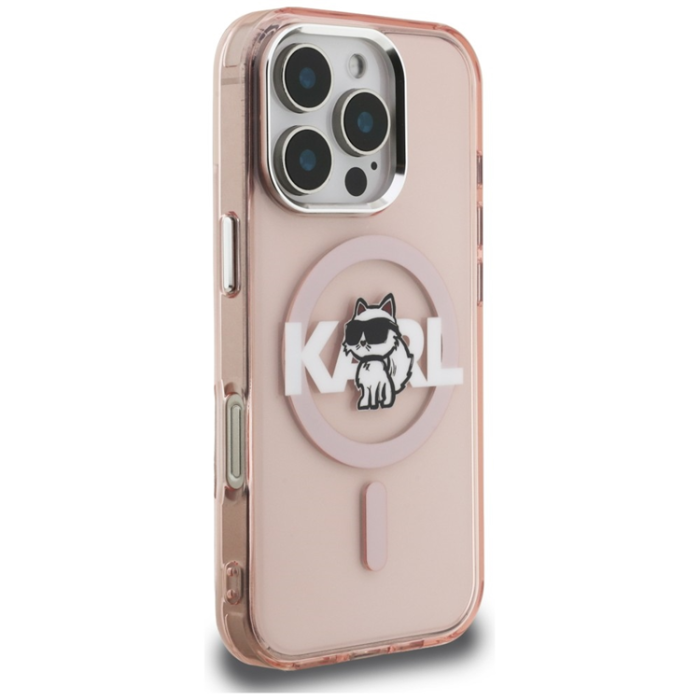 KARL LAGERFELD - KARL LAGERFELD Mobilskal För iPhone 16 Pro Max MagSafe IML Choupette Sketch