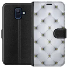 Gustaf - Pl&aring;nboksfodral till Samsung Galaxy A6 (2018) med Fancy