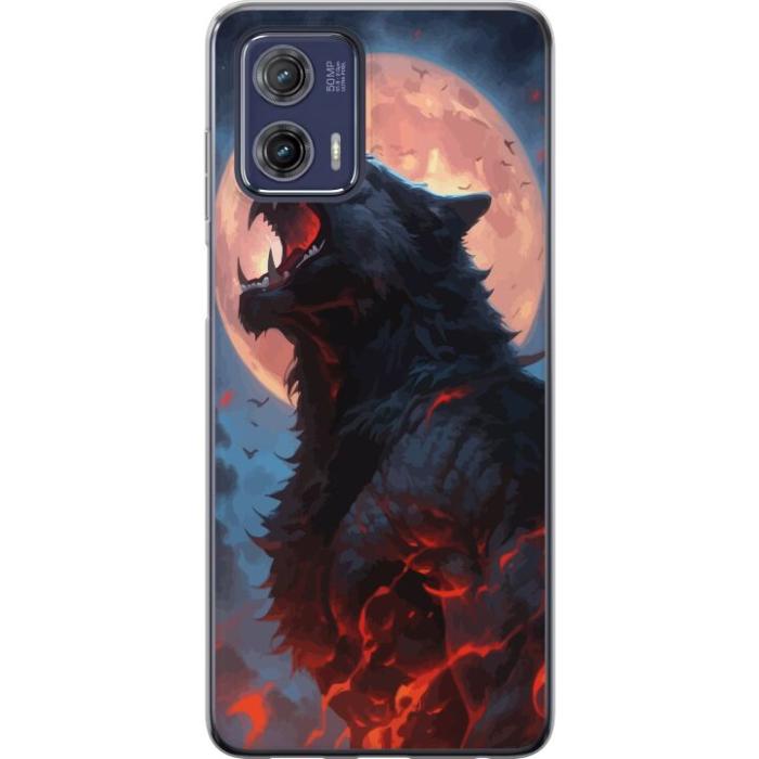 iSecrets - Mobilskal till Motorola Moto G73 med Ylande varg