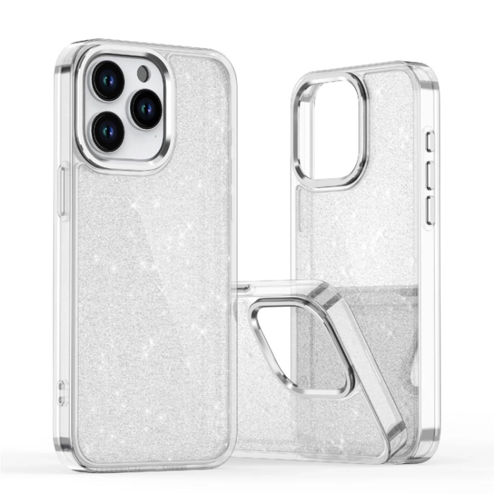 A-One Brand - iPhone 16e Mobilskal Glitter - Clear