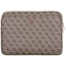Guess - Guess Datorfodral 14" 4G Zipper Pocket Triangle Logo - Brun