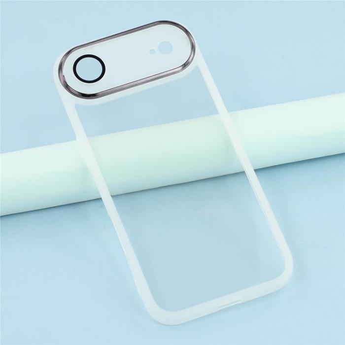 A-One Brand - iPhone Air Mobilskal Electroplated Kameraram - Transparent Vit