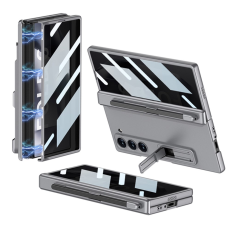 GKK - GKK Galaxy Z Fold 6 Mobilskal med Privacy Skärmskydd - Grå