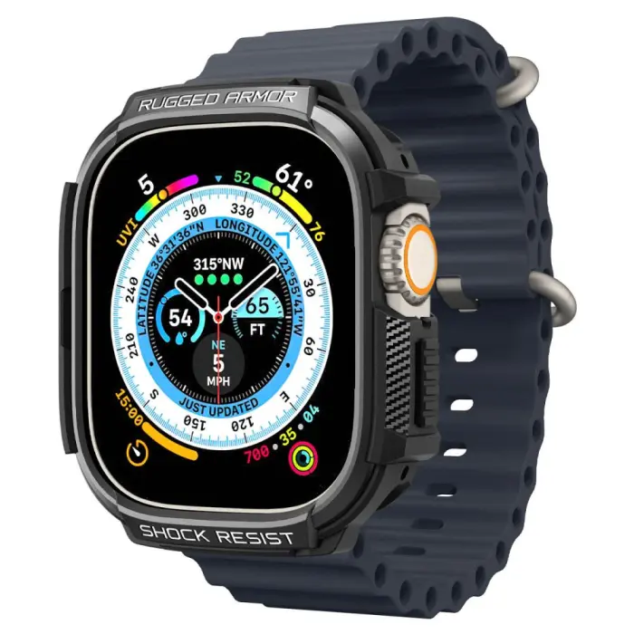 UTGATT - Spigen Apple Watch Ultra (49mm) Skal Rugged Armor - Matte Svart