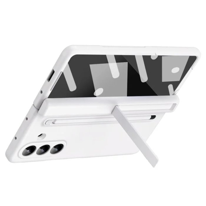 A-One Brand - Galaxy Z Fold 7 Mobilskal Kickstand med Stylus och Härdat Glas