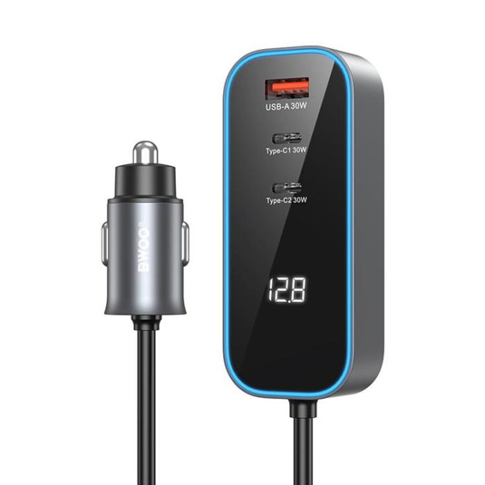 BWOO - BWOO Billaddare 30W 1xUSB-C 1xUSB-A CC107 - Svart