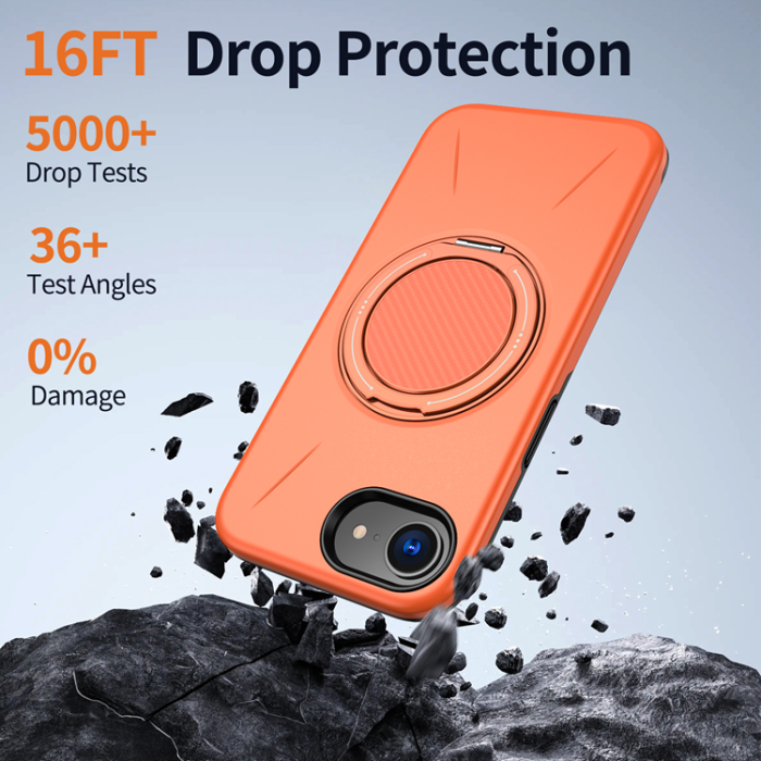 A-One Brand - iPhone 16e Mobilskal MagSafe Rotating Kickstand