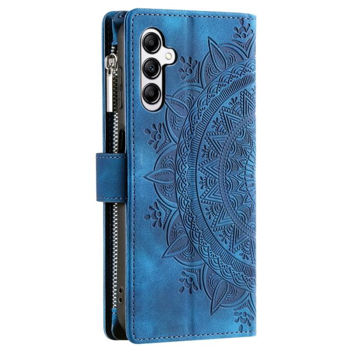 OEM - Samsung Galaxy A57 Plånboksfodral Konstläder Mandala Blå