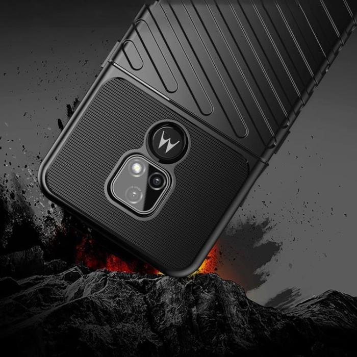 UTGATT - Motorola Moto E7 Skal Thunder Flexible Armored - Svart