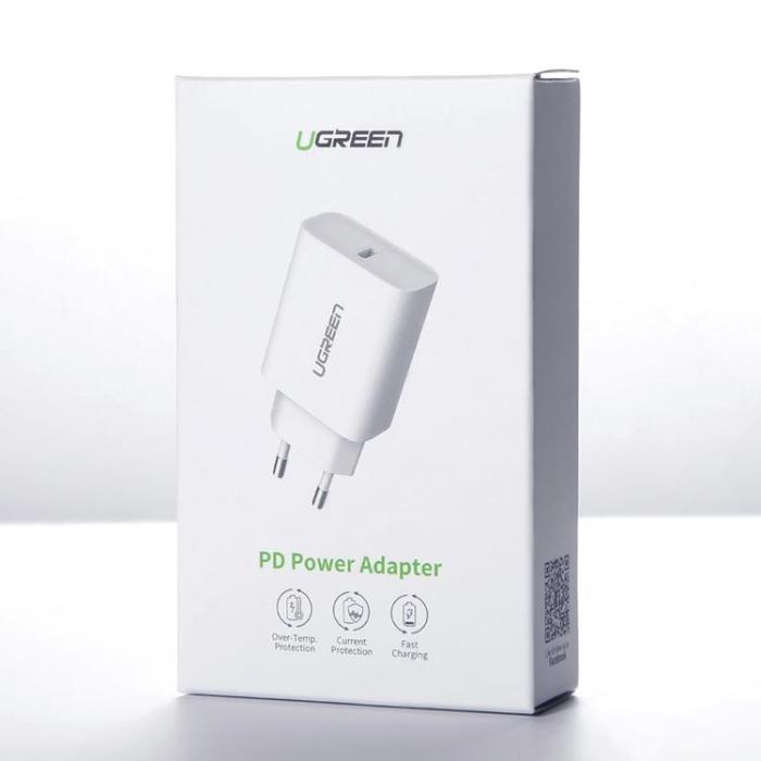 Ugreen - Ugreen Power Väggladdare USB-C 20W 3A - Vit