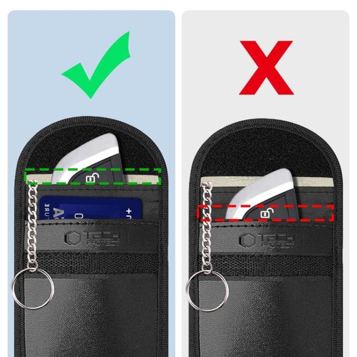 Tech-Protect - Tech-Protect Nyckellös RFID Signal Blocker Faraday Skal - Svart