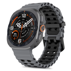Tech-Protect - Tech-Protect Armband F&ouml;r Galaxy Watch Ultra (47mm) Icon Pro - Gr&aring;/Svart